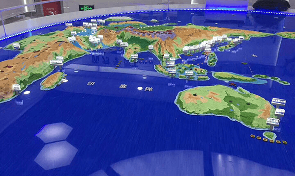 世界地圖沙盤模型